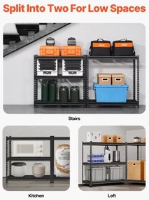 VEVOR Storage Shelves 5 Tier Adjustable Heavy Duty Garage Shelving Unit 2000 lbs