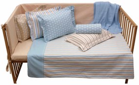 Μαξιλαροθήκη 35x40+4 Baby Mix &amp; Match 75 Σιέλ Anna Riska