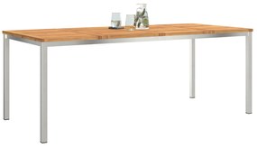 vidaXL Τραπεζάκι Φαγητού  200x90x74.5 εκ. από Μασίφ Ξύλο Ακακίας