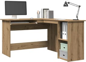 vidaXL Γραφείο Γωνιακό Τεχνίτης Δρυς 120x140x75 εκ Επεξεργασμένο Ξύλο