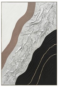 ΠΙΝΑΚΑΣ ΤΟΙΧΟΥ ABSTRACT HM4553.02 ΜΕ ΚΟΡΝΙΖΑ ΜΠΕΖ-ΚΑΜΒΑΣ-ΧΕΙΡΟΠΟΙΗΤΟΣ 82x4.5x122Υεκ