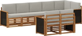 vidaXL Σετ Καναπέ Στερεό Ξύλο Ακακίας