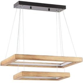 Φωτιστικό Οροφής Bergama 846STL1961 50x50x80cm 2xLed 50W Oak Opviq