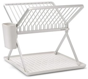 Πτυσσόμενο στεγνωτήριο πιάτων Brabantia SinkSide 1004154, Σχάρα για μαχαιροπίρουνα, Ανθεκτικό στη διάβρωση, Ανοιχτό γκρι