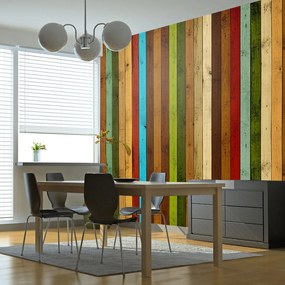 Φωτοταπετσαρία - Wooden rainbow 350x270