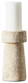 Κηροπήγιο Eris S Rustic Μπεζ Τερακότα H: 16 Ø: 10 cm MUUBS