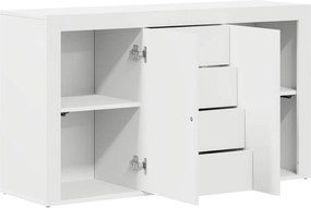 vidaXL Πλαϊνό γραφείο Λευκό 120 x 36 x 69 εκ Επεξεργασμένο ξύλο
