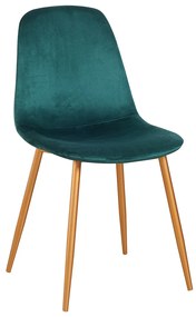 Καρέκλα ArteLibre AUDUBON Πράσινο/Χρυσό Ύφασμα/Ξύλο 44x52x85cm