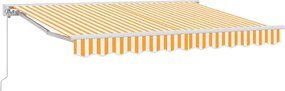 vidaXL Σκελετός Τέντας Κίτρινο και Λευκό 300 x 200 cm