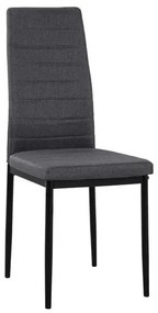 Καρέκλα Lady HM0037.20 Grey 40x48x95 εκ. Σετ 4τμχ Μέταλλο,Ύφασμα