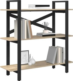 vidaXL Ράφι Βιβλίων Δρύς Sonoma 100 x 33,5 x 102 εκ Επεξεργασμένο ξύλο