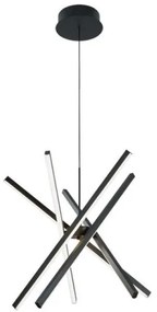 Κρεμαστό Φωτιστικό Οροφής LED 49W IP20 3CCP Ray 4301300 Viokef-4301300-Μαύρο 4301300