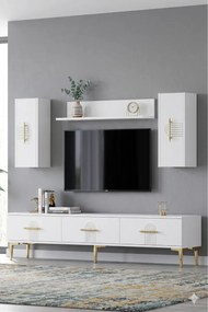 Stewehome Σετ μονάδας τηλεόρασης με ράφι 180x30x41 cm