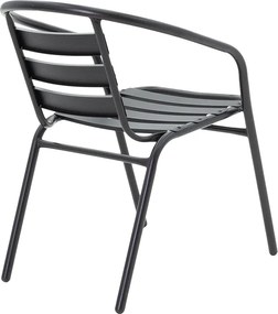Πολυθρόνα κήπου Tade pakoworld μέταλλο μαύρο
