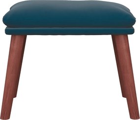 vidaXL Υποπόδιο Μπλε 45x29,5x35 εκ. Βελούδινο