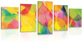 Φύλλα 5 μερών σε φθινοπωρινά χρώματα - 100x50