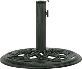 vidaXL Βάση Ομπρέλας Πράσινη 44 x 44 x 31 εκ. από Χυτοσίδηρο