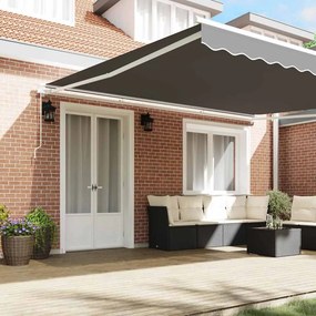 vidaXL Σκελετός Τέντας Λευκό 450 x 350 εκ Αλουμίνιο