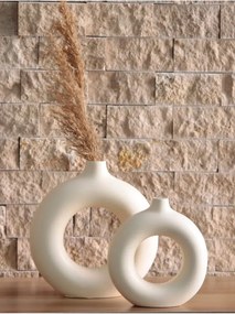 Stewehome Σετ μποέμ βάζων από τσιμέντο (11 30 cm)