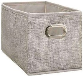 Κουτί Αποθήκευσης 07.160384G 15x31cm Υφασμάτινο Grey Fabric