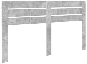 vidaXL Κεφαλάρι Σκυρόδεμα Γκρι 180 cm Επεξεργασμένο ξύλο