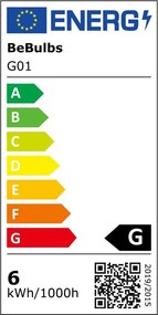 LED Filament Λαμπτήρας Διαφανής G01 σειρά Ghost Κώνος 6W 500Lm E27 2200K Dimmable