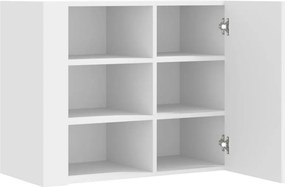 vidaXL Ντουλάπι Τοίχου Λευκό 75 x 35 x 60 εκ. από Επεξεργασμένο Ξύλο