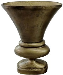 Βάζο Mut 022167 32x16x46cm Antique Gold Αλουμίνιο