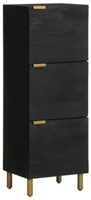 Ντουλάπι Μαύρο 40 x 33 x 110 εκ. από Επεξεργασμένο Ξύλο