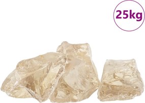 vidaXL Πέτρες Κήπου Μπρονζέ 12 cm Γυαλί