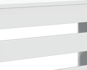 vidaXL Κάλυμμα Καλοριφέρ Λευκό 104x20x82 εκ. από Επεξεργασμένο Ξύλο
