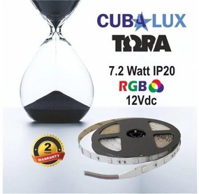 Ταινία LED 7,2W IP20 12V RGB 5M TORA 50-0027 Cubalux 500027