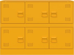 vidaXL Ντουλάπι Μουσταρδί 99x39x73 εκ. από Ατσάλι