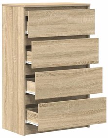 vidaXL Συρταριέρα Sonoma Δρυς 60 x 35 x 98,5 εκ. Επεξεργασμένο Ξύλο