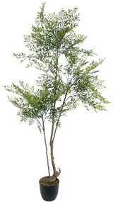 Τεχνητό Δέντρο Nandina 20965 Φ66x150cm Green-Brown GloboStar Πολυαιθυλένιο