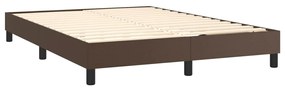 ΠΛΑΙΣΙΟ ΚΡΕΒΑΤΙΟΥ BOXSPRING ΚΑΦΕ 140X200 ΕΚ. ΣΥΝΘΕΤΙΚΟ ΔΕΡΜΑ 3120703