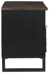 vidaXL Ντουλάπι Τηλεόρασης - 100 x 33.5 x 46 εκ, φτιαγμένο από μασίφ ξύλο μάνγκο.