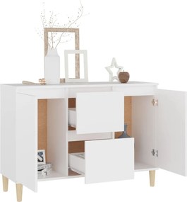 vidaXL Μπουφές Λευκός 101 x 35 x 70 εκ. από Επεξεργασμένο Ξύλο