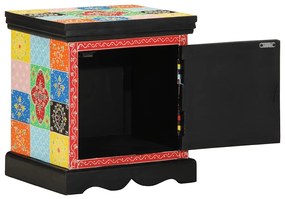 Κομοδίνο 2 τεμάχια Πολύχρωμο 40x35x45 cm Στερεό ξύλο Mango 4017563