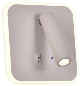 Απλίκα Φωτιστικό Τοίχου Led Λευκό Iris2 145-22051 Eurolamp-145-22051-Λευκό 145-22051