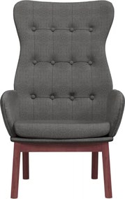 vidaXL Πολυθρόνα Relax Σκούρο Γκρι Υφασμάτινη