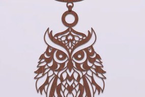 Σετ των 2 Intra απο ξύλο plywood 3mm-4mm πάχος – Ξύλινο κολιέ κουκουβάγιας κοπής με λέιζερ Δίασταση  20x20 cm INTRAFABR-74932766