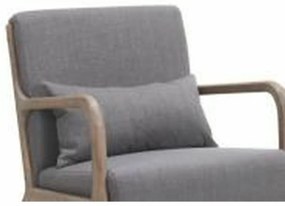 Καρέκλα Τραπεζαρίας DKD Home Decor πολυεστέρας Σκούρο γκρίζο Eik (48 x 44 x 84 cm)