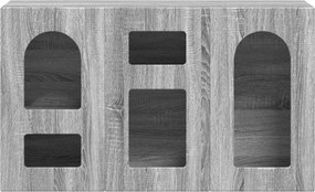 vidaXL Πλαϊνό γραφείο ELST Γκρίζο Σονομα 100 x 35 x 59 εκ