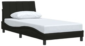 vidaXL Σκελετός Κρεβατιού Χωρίς Στρώμα Μαύρο 100x200 εκ. Υφασμάτινο