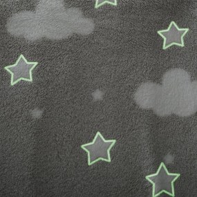 Φωσφοριζέ Κουβέρτα Fleece Κούνιας (125x150) A-S Glow Grey 158771B