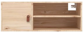 vidaXL Ντουλάπια Τοίχου 2 τεμ. 80x30x30εκ. από Μασίφ Ξύλο Πεύκου