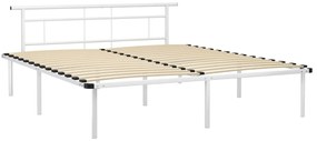 vidaXL Πλαίσιο Κρεβατιού Λευκό 180 x 200 εκ. Μεταλλικό