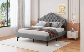 Επενδυμένο κρεβάτι Desora-Gkri