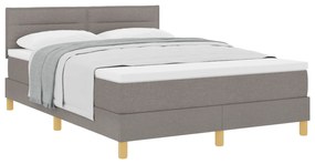 vidaXL Κρεβάτι με Στόχο και Στρώμα Ταυπέ 160x200 cm Υφάσματος